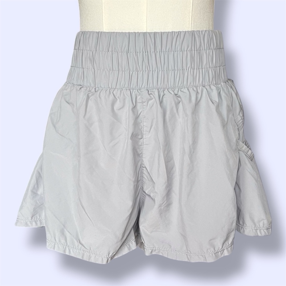 FP Movement by Free People Light Gray Get Your Flirt On Shorts